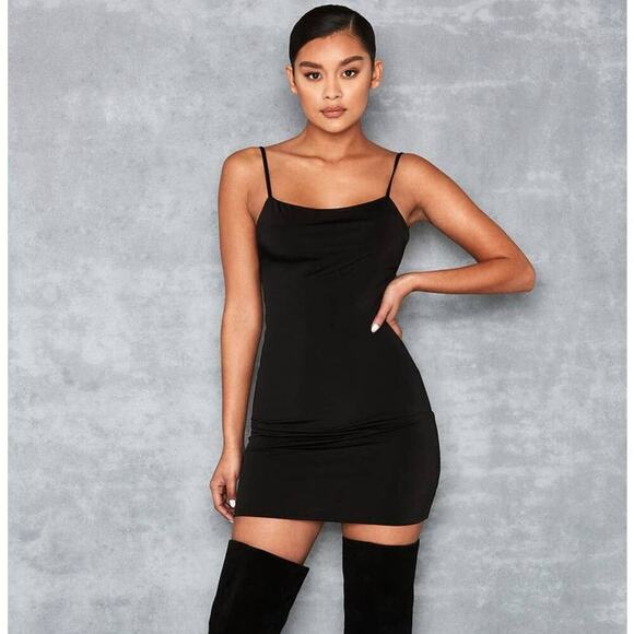 Mistress Rocks Dresses & Skirts - Mistress Rocks Cosmopolitan Black Low Back Mini Dress L